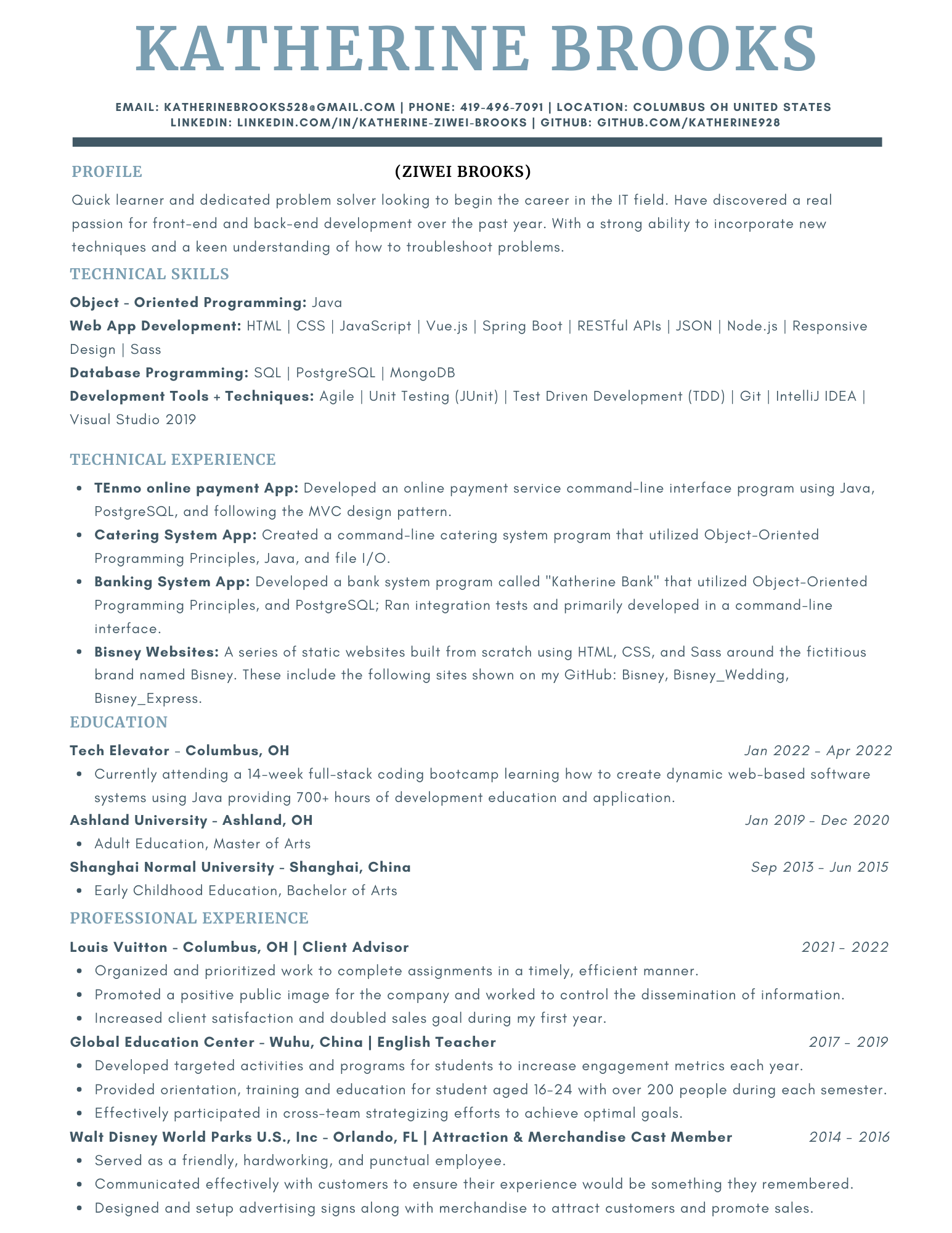 resume